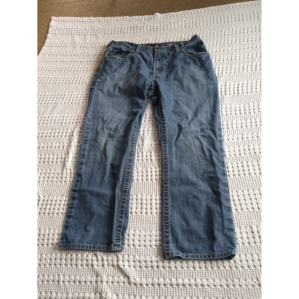 Ariat FR M4 Jeans Mens Size 37x29 Blue Denim Relaxed Boot Cut Flame Resistant